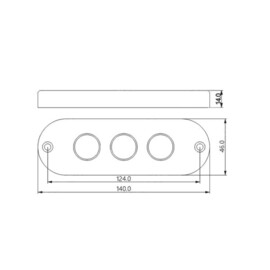 Apache PROLED Classic Series - Triple - RVS 316L onderwater LED verlichting - Ultra White  - IP68