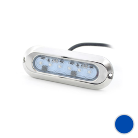 Apache PROLED Slim Series - Single - RVS 316L onderwater LED verlichting - Midnight Blue - IP68