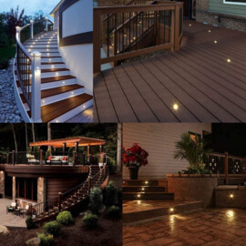 Apache J-LED - Trap en deck inbouw LED spot - 24V - Black Aluminium - Koel Wit 10000-12000K - Ø 16 mm - IP67