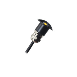 Apache J-LED - Half bedekte trap en deck LED spot - 24V - Black Aluminium - Ø 16 mm - IP67