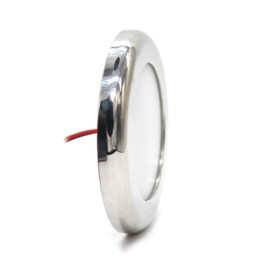 Apache J-LED - Dual color - Dimmable touch LED dome/ceiling lighting - White & Blue - Stainless steel 316L - IP65