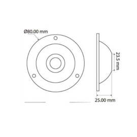 Apache PROLED Hybrid Series - Single - RVS 316L - onder- en bovenwater LED Light - Granade Red - IP68