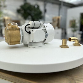 CEM pumps EP03.025B.002,  Bronze self-priming pump type 025-230M, 230v, 0.45 kW, 2800 rpm, 60 l/min., head 18 m