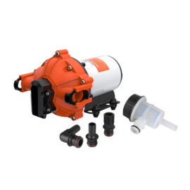 Heavy Duty Membraanpomp, 12V, 15 L/min, uitschakeldruk 4.2 bar