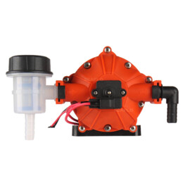 Heavy duty membraanpomp, 12V, 18.9 L/min, uitschakeldruk 4.8 bar