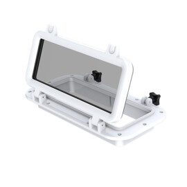 Patrijspoort rechthoek, wit