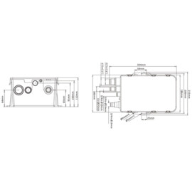 Douchewater automatisch afvoersysteem, 12V, 47.3 L/min