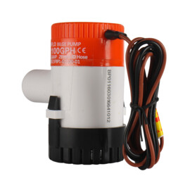 Niet-automatische bilgepomp, 24V, 69.4 L/min, 0.4 bar