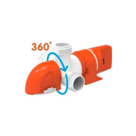 Low profile Nicht automatische Bilgenpumpe, 12V, 50 L/min (3000 L/uur)