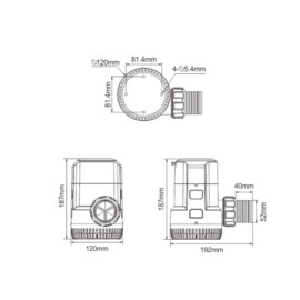 Niet automatische Bilge Pomp, 12v, 230L/min