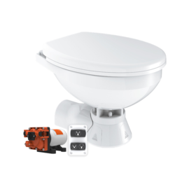 Quiet Flush elektrische boot toilet 12V (Normaal), geschikt voor spoeling met buiten water