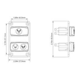 Quiet Flush 24V (regular) Marine Toilet - With flush pump, Complete for Drawing outside Water or from the watertank