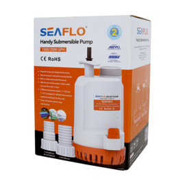 Draagbare Dompelpomp / bilgepomp, 12v, 126 L/min