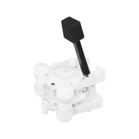 Voetbediende Keukenpomp/kombuispomp (galley pump) - 15,1 L/min (240GPH), Opvoerhoogte 3m - Slangaansluiting 12mm