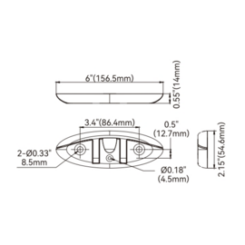 Foldable Cleat - 316 Stainless Steel - length 156.5 mm - mirror polished - weight 418.6 g
