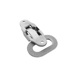 Opvouwbare Trede - 316 RVS - L: 80 mm (3,15 inch) - B: 50 mm (1,97 inch) - E: 90 mm (3,54 inch) - gewicht 405 g