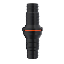 Terugslagklep, inline, 32-38 mm (1¼\"-1½\") slang aansluitingen - quick connect sluiting - waterpomp terugslagklep