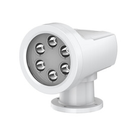 LED Zoeklicht Rond - Wit 5000K - 600 m straal - bekabelde inbouw afstandsbediening - Aluminium behuizing - 12/24V – IP65