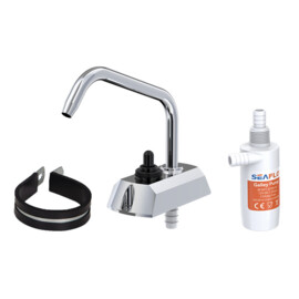 SEAFLO Galley Pump 24V - 6.3 L/min (100GPH)- geschikt voor 10 mm Slang (3/8") - met Kraan