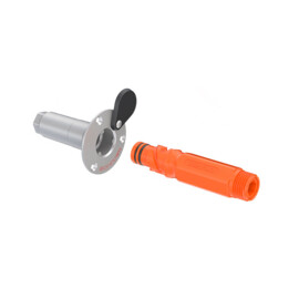 Quick Connect Dekaansluiting complete Kit, met terugslagklep en 3/4" kraannippel