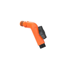 Gebogen dekaansluiting 3/4" GHT met Bajonetkoppeling en Kogelkraan