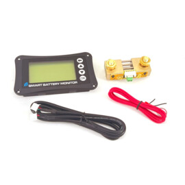 Vierkant Smart battery monitor with bluetooth; 1M Cable 500A
