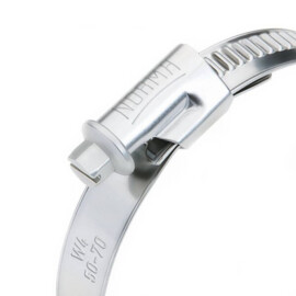 Hose clamps / Worm-Drive Clips (W4), width 9 mm, 25-40 mm, DIN 3017 (10 pcs)