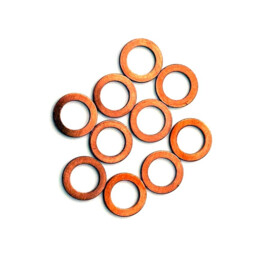Koperen sluitringen M8 100 stuks (8 x 14 x 1,00 mm) PRO-SERIES