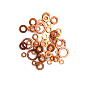 Stainless steel fasteners Copper washers