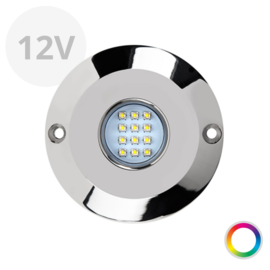 Apache PROLED Ultra Series - Single - underwater led light - Super RGB - 12V - Stainless steel 316L - IP68