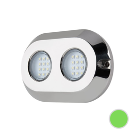 Apache PROLED Ultra Series - Duo - underwater led light - Sea Green - Stainless steel 316L - IP68