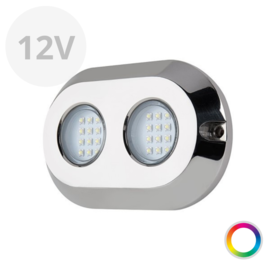 Apache PROLED Ultra Series - Duo - underwater led light - Super RGB - 12V - Stainless steel 316L - IP68