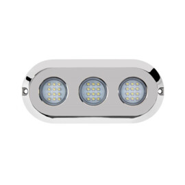 Apache PROLED Ultra Series - Triple - underwater led light - Sunshine Yellow - Stainless steel 316L - IP68