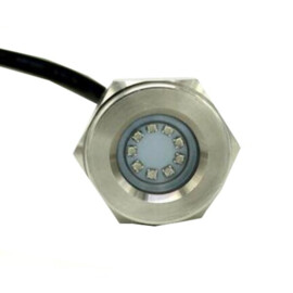 Apache PROLED Drain Series - Drain plug underwater led light - Ultra White - Stainless steel 316L - IP68