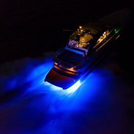 Apache PROLED Drain Series - RVS 316L loosplug onderwater LED verlichting - Midnight Blue  - IP68