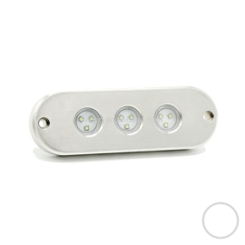 Apache PROLED Classic Series - Triple - RVS 316L onderwater LED verlichting - Ultra White  - IP68