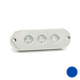 Apache PROLED Classic Series - Triple - underwater led light - Midnight Blue - Stainless steel 316L - IP68
