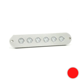 Apache PROLED Classic Series - Sextuple - RVS 316L onderwater LED verlichting - Granade Red - IP68