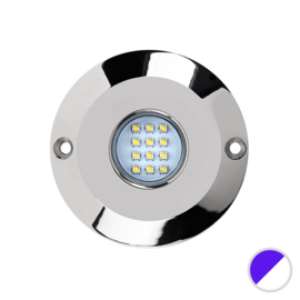 Apache PROLED Ultra Series - Single - underwater led light - Dual Color Ultra White/Midnight Blue - Stainless steel 316L - IP68