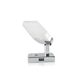 Apache PROLED - Interior series - No.01 - LED reading lamp - Touch on/off & dimmable - with USB charger - warm white - 10-30 VDC