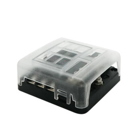 Apache Electric - Fuses series - ATS Fuse box - 6 contacts, maximum 25A per contact - up to 32V DC - with status LED