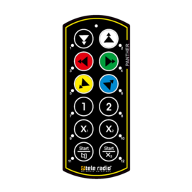 M193180 Foil for the PN-T17-12 with colored lifting symbols on buttons 1 to 6