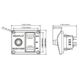 Heavy duty maritieme airconditioning pomp / circulatiepomp, 110V, 31 L/min