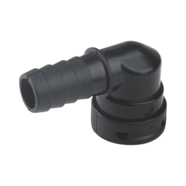Elbow fitting 10mm hose tail suitable for 21/22 Series Diaphragm Pumps.  (3/8“)