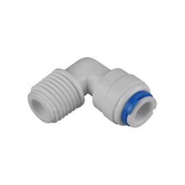 Ellbow hose tail, quick attach, suitable for 21/22 Series diaphragm pumps (3/8 x 1/4 QA)