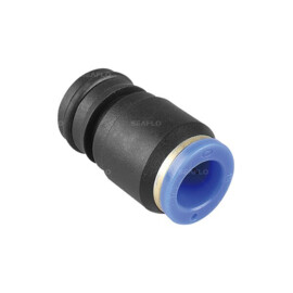 13 mm Plug-in hose connector suitable for 41/43/52/53 Series Diaphragm Pumps. (3/4" QA x 1/2")