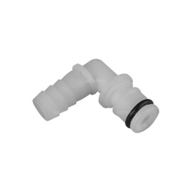 Elbow Fitting, 13mm hose tail suitable for 35 Series Diaphragm Pumps.  (5/8 QA x 1/2 Barb)