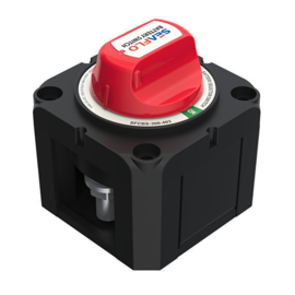 Selector switch for 2 batteries, maximum continuous load 300A, max. starting power: (30 sec) 900A, max 32V