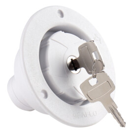 Water inlet with lock, white
