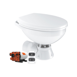 Quiet Flush electric boat toilet 12V kit (Normal) suitable for flushing with outside water
